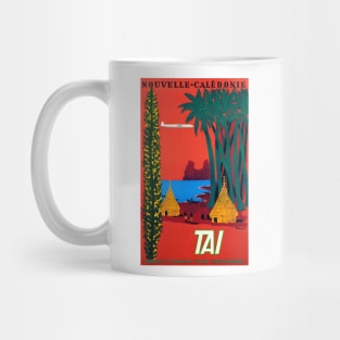 Vintage Travel Poster France Nouvelle Caledonie Mug